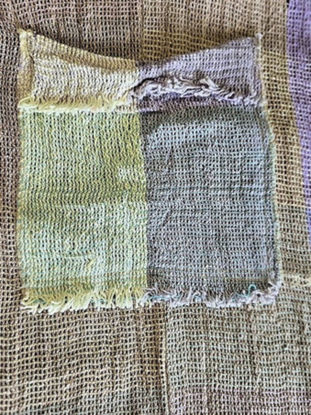 Multicolor Patchwork Scarf - Picture 3 of 3